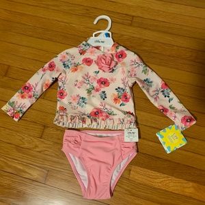 NWT 18 month girls floral bikini